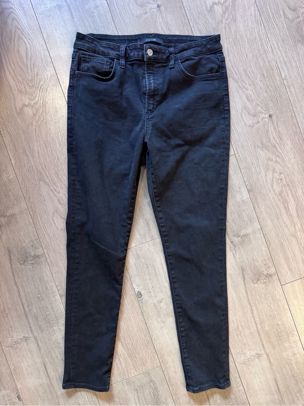 Joe's Jeans High Rise Curvy Black Skinny Ankle -Freesia Size 32